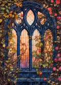 Diamond Painting Eerie Stained Glass 25.6" x 35.8" (65cm x 90.8cm) / Square with 73 Colors including 1 AB and 4 Fairy Dust Diamonds / 95,265