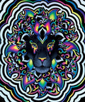 Diamond Painting Electric Lion 20" x 24″ (51cm x 61cm) / Round with 30 Colors Including 1 Glow-in-the-dark Color / 38,873