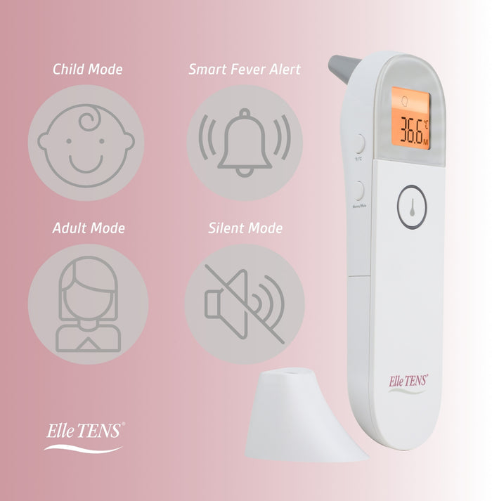 Elle TENS digital thermometer lifestyle image for family health monitoring