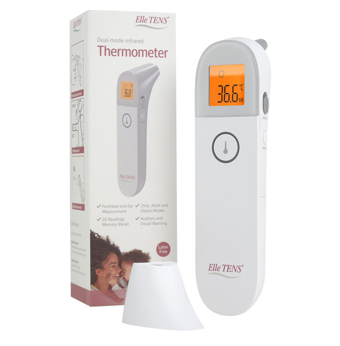 Elle TENS digital thermometer with packaging for home health use