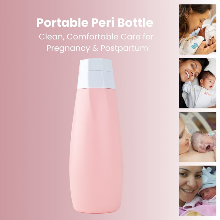 Elle TENS Peri Bottle usage image highlighting hygienic postpartum care