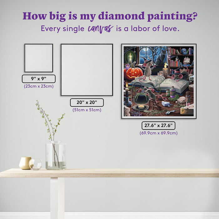 Diamond Painting Endless Cheese 27.6" x 27.6" (69.9cm x 69.9cm) / Square with 83 Colors including 3 ABs and 5 Fairy Dust Diamonds / 78,961