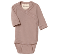 Engel | Wikkelromper van wol en zijde | Dusty rose