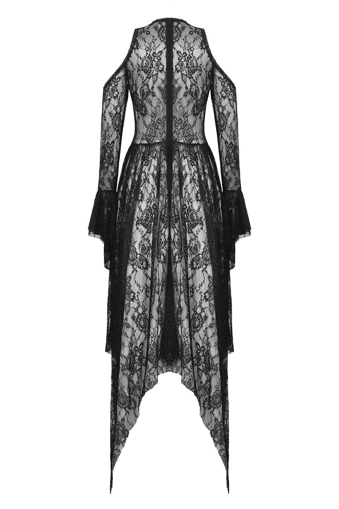 ornate gemstone gothic lace dress