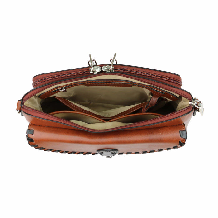 Concealed Carry Evelyn Leather Crossbody -  Lady Conceal -  soft leather shoulder bags for women's -  crossbody bags for everyday use -  most popular crossbody bag -  crossbody bags for guns -  crossbody handgun bag -  Unique Hide Purse -  Conceal Carry Western Purse -  Stylish Carry Evelyn Leather Bag -  Bag for Conceal Carrying Women - -  Gun Bag for Women