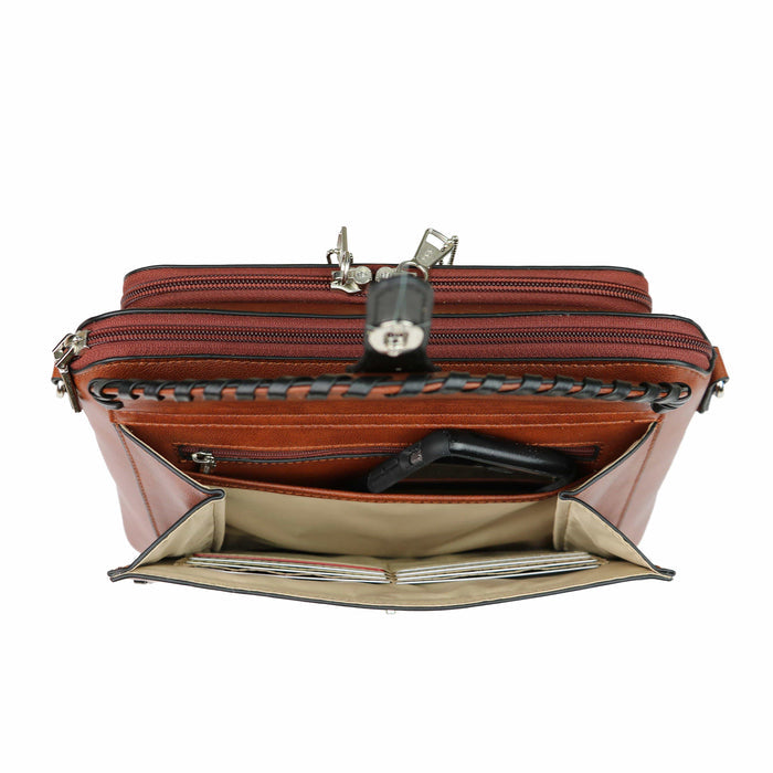Concealed Carry Evelyn Leather Crossbody -  Lady Conceal -  soft leather shoulder bags for women's -  crossbody bags for everyday use -  most popular crossbody bag -  crossbody bags for guns -  crossbody handgun bag -  Unique Hide Purse -  Conceal Carry Western Purse -  Stylish Carry Evelyn Leather Bag -  Bag for Conceal Carrying Women - -  Gun Bag for Women