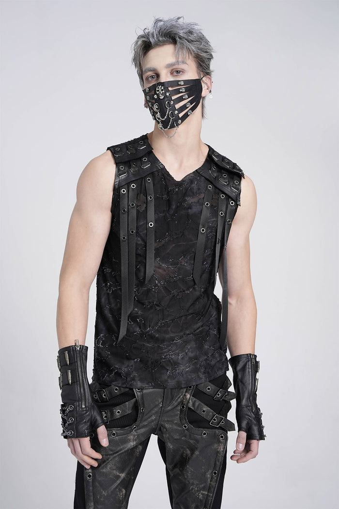 mens grunge goth tank top