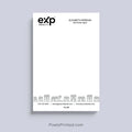 eXp Realty realtor notepad with neighborhood houses design