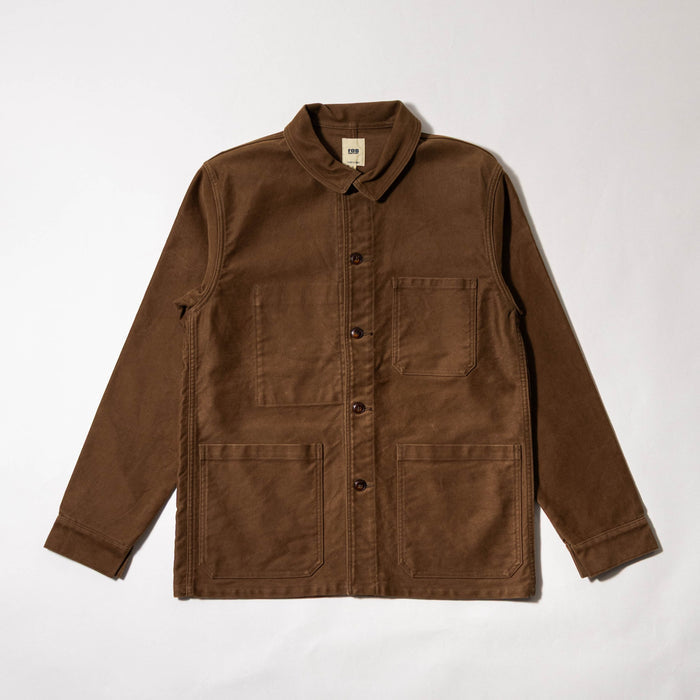 F2373 FRENCH MOLESKIN JKT - BROWN