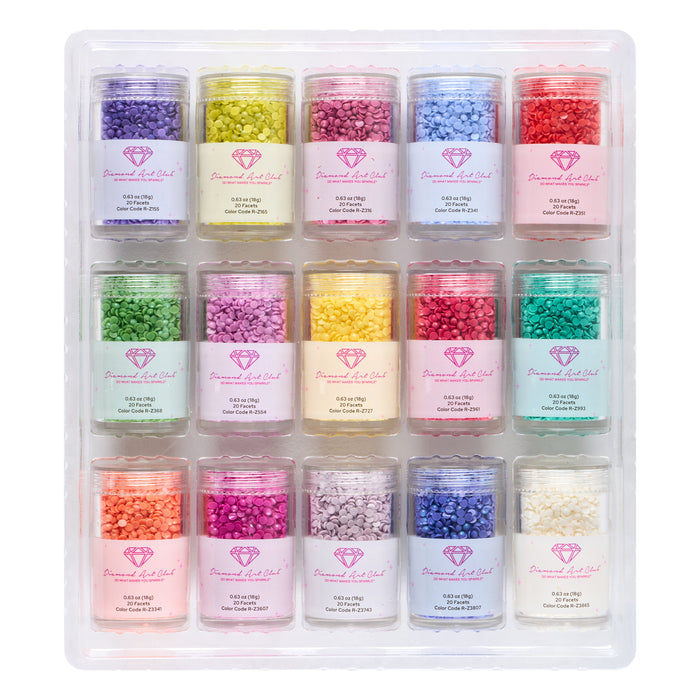 Diamond Painting Fairy Dust® - Muted Rainbow Round (Set of 15)
