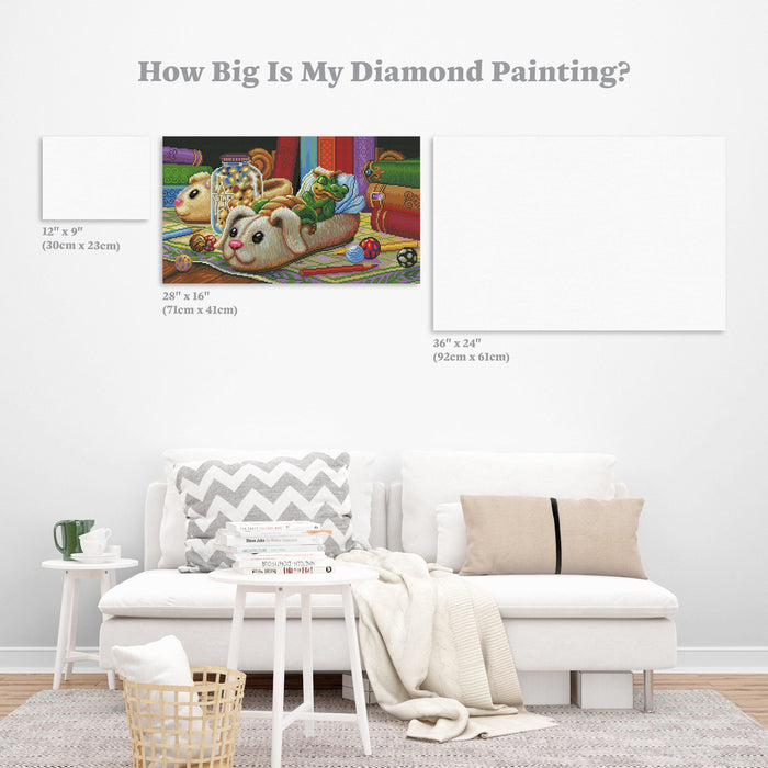 Diamond Painting Fairytale Dreams 28" x 16″ (71cm x 41cm) / Round with 53 Colors including 2 ABs / 36685