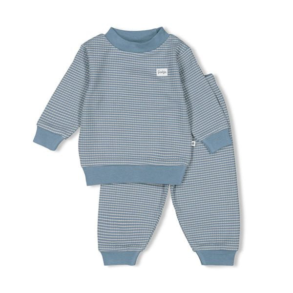 Feetje | Wafelpyjama baby | ijsblauw