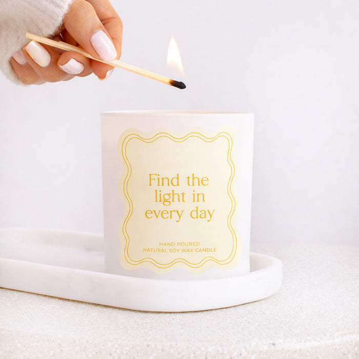 Find the Light in Every Day Soy Wax Candle Jar | Add on