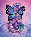 Diamond Painting Fiona Butterfly Dragon 20" x 24" (51cm x 61cm) / Round with 27 Colors including 2 ABs and 1 Glow in the Dark / 39,277