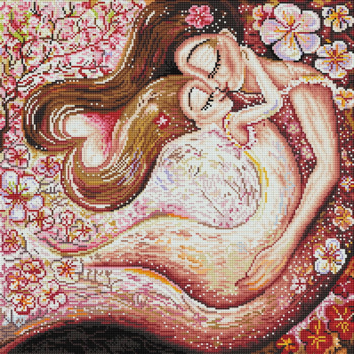 Diamond Painting Fleeting & Forever 22" x 22" (56cm x 56cm) / Round with 42 Colors including 4 ABs / 39,601