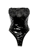 gothic rose corset top