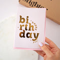 Foil Pink Happy Birthday Card