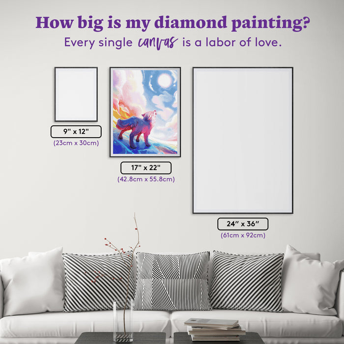 Diamond Painting For Better Days 17" x 22" (42.8cm x 55.8cm) / Square With 62 Colors Including 4 ABs and 2 Fairy Dust Diamonds / 38,528