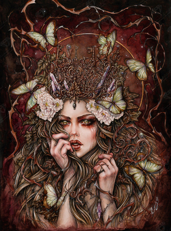Diamond Painting Forest Keeper 20" x 27" (51cm x 69cm) / Square with 55 Colors including 3 ABs / 56,304