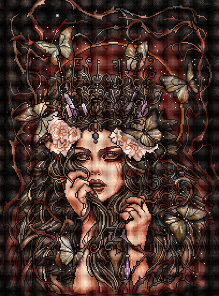 Diamond Painting Forest Keeper 20" x 27" (51cm x 69cm) / Square with 55 Colors including 3 ABs / 56,304