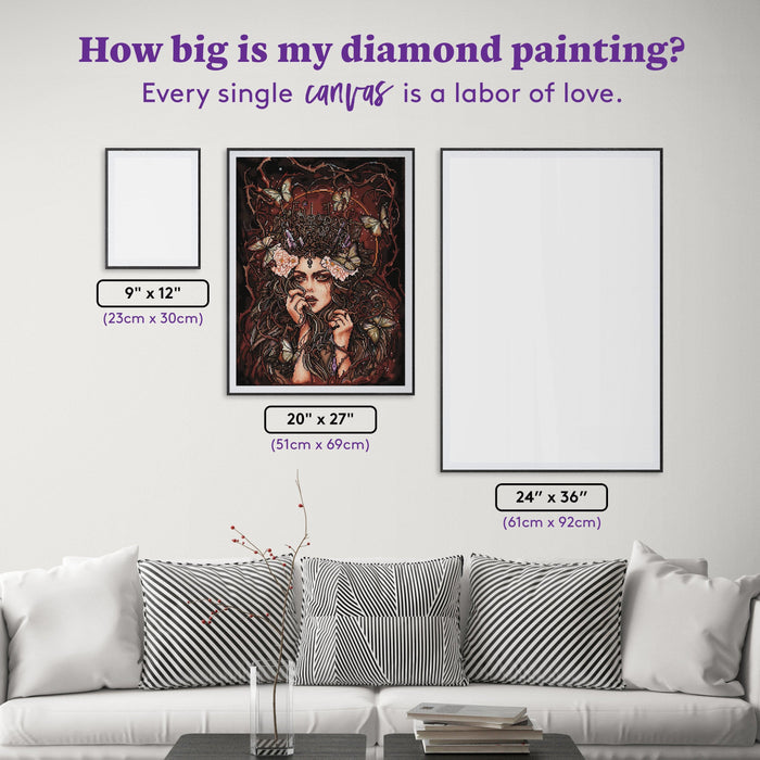 Diamond Painting Forest Keeper 20" x 27" (51cm x 69cm) / Square with 55 Colors including 3 ABs / 56,304