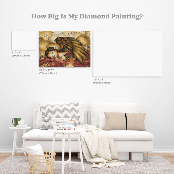 Diamond Painting Forever in My Heart 19.7″ x 27.6″ (50cm x 70cm) / Square With 33 Colors including 1 AB / 53,895