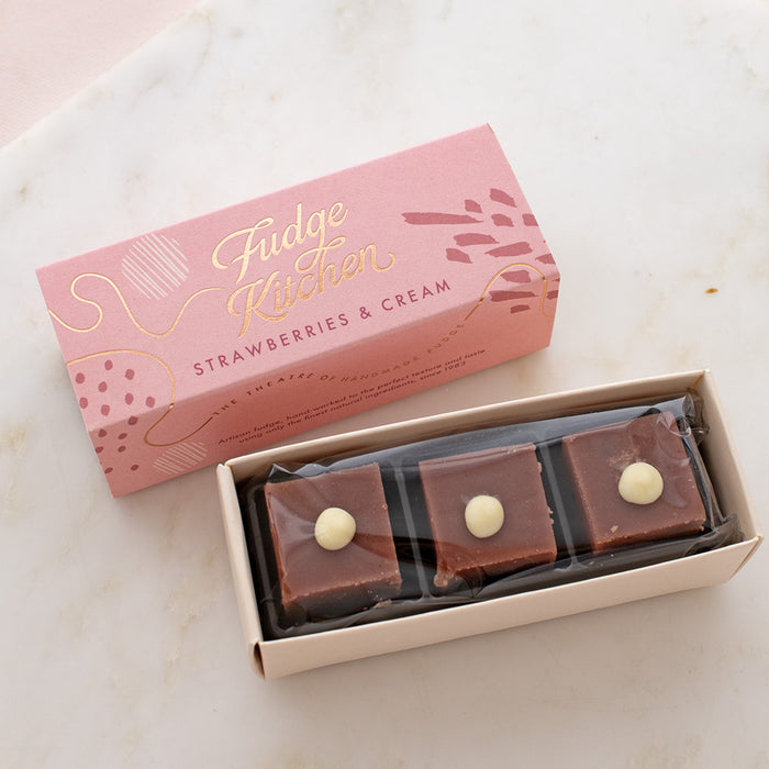 Fudge Kitchen Strawberries & Cream Fudge Trio Slider