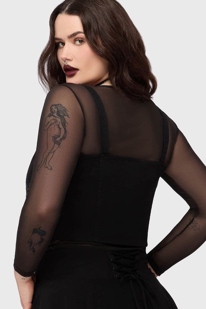 adjustable womens plus size gothic embroidered flower corset top