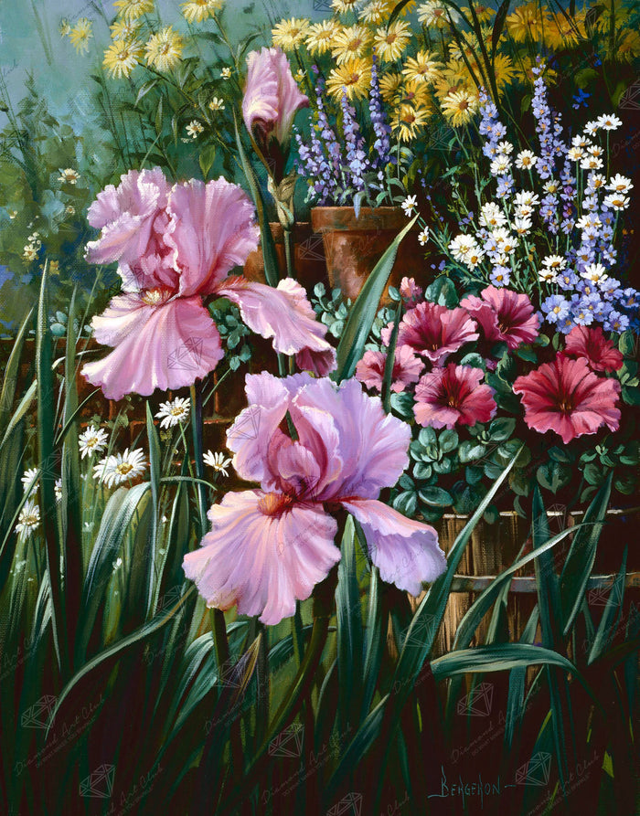 Diamond Painting Garden Fantasy 25.6" x 32.7" (65cm x 83cm) / Square With 81 Colors Including 4 ABs and 4 Fairy Dust Diamonds / 86,913
