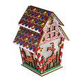 Diamond Painting Gem House - Gingerbread Reindeer 5.5" x 4.1" x 3.1" (14 x 10.5 x 8cm) / Round with 10 Colors including 9 Iridescent Diamonds / 1,094