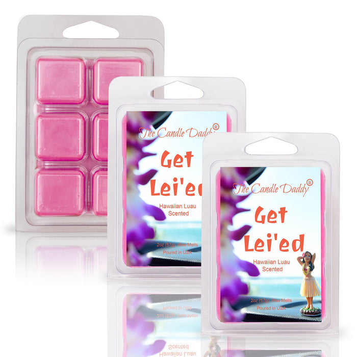 Get Lei'ed - Hawaiian Luau Scented Wax Melt - 1 Pack - 2 Ounces - 6 Cubes - The Candle Daddy