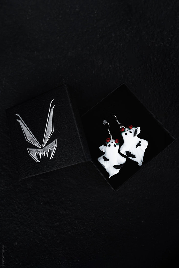 whimsical ghost earrings