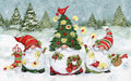 Diamond Painting Gnome Tree Lights 32" x 20" (81cm x 50.7cm) / Round With 47 Colors Including 2 ABs and 1 Fairy Dust Diamonds / 52,309