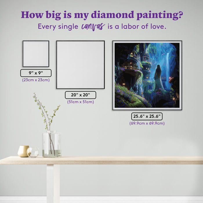 Diamond Painting Goddess of Atlantis Opera Garden 27.6" x 27.6" (69.9cm x 69.9cm) / Square with 84 Colors including 1 AB and 1 Iridescent Diamond and 4 Fairy Dust Diamonds / 78,961