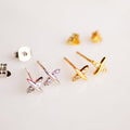 Gold Or Silver Cross Earrings | Add On
