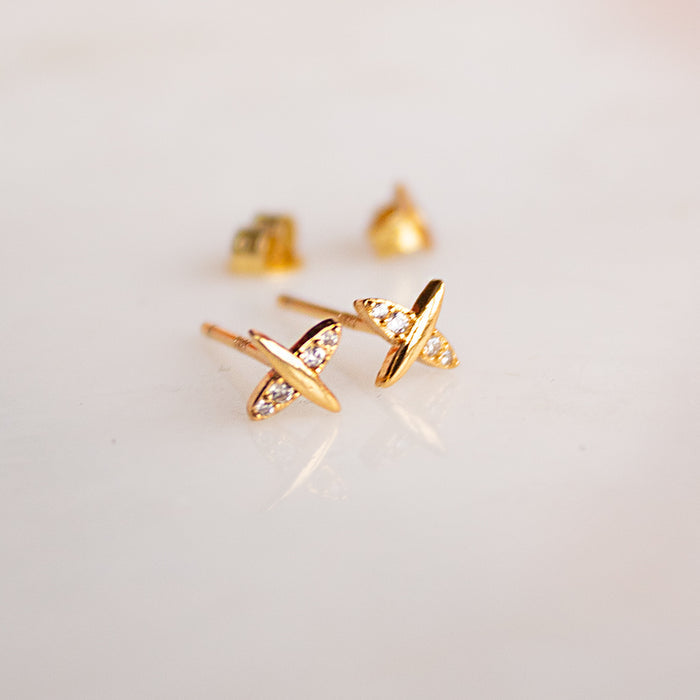 Gold Or Silver Cross Earrings | Add On