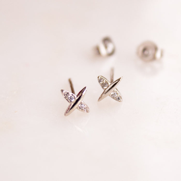 Gold Or Silver Cross Earrings | Add On