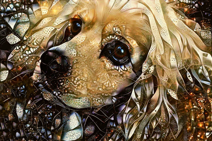 Diamond Painting Golden Cocker Spaniel 38.6" x 25.6" (98cm x 65cm) / Square with 57 Colors including 3 ABs including 1 Fairy Dust Diamonds / 102,573