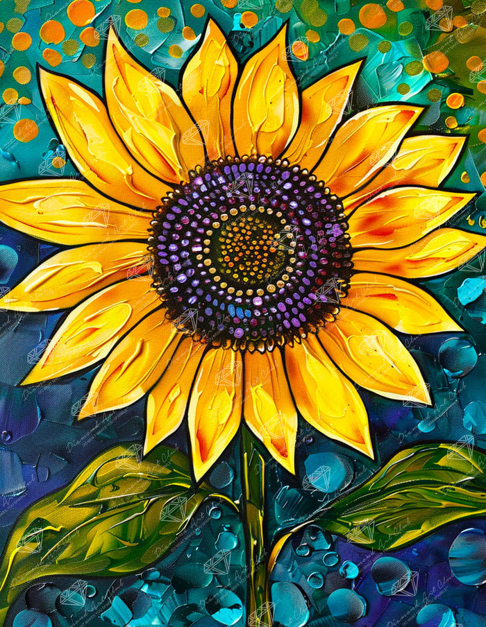 Diamond Painting Golden Majesty 13" x 17" (33cm x 42.7cm) / Round with 54 Colors including 2 ABs and 2 Fairy Dust Diamonds / 18,600