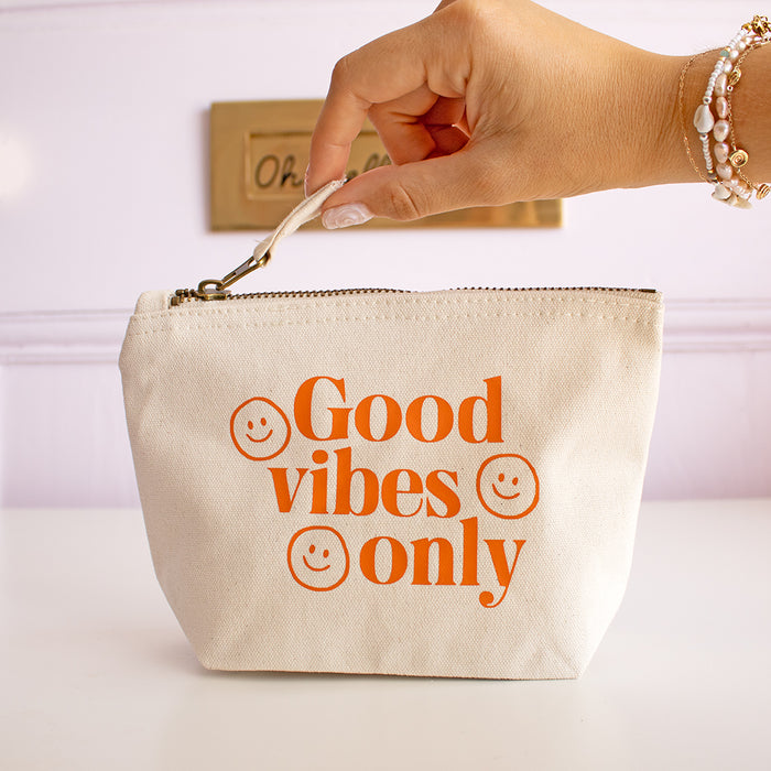 Good Vibes Only Natural Pouch