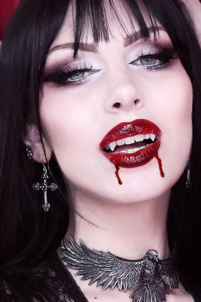 hypoallergenic gothic cross earrings