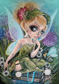 Diamond Painting Green Fairy 22" x 31" (56cm x 79cm) / Round with 61 Colors including 4 ABs / 55,919