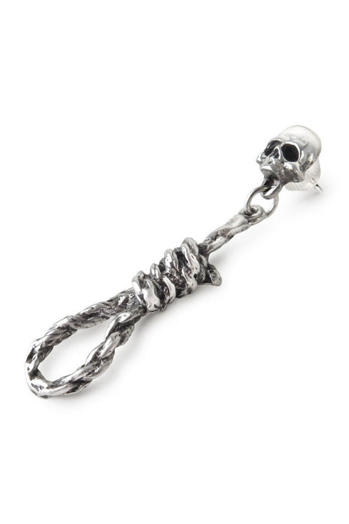 Pewter Skeleton Noose Gothic Earring by Alchemy England