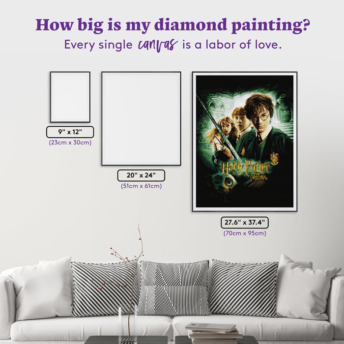 Diamond Painting Harry Potter and the Chamber of Secrets™ 27.6" x 37.4" (70cm x 95cm) / Square With 63 Colors Including 2 ABs / 107,061