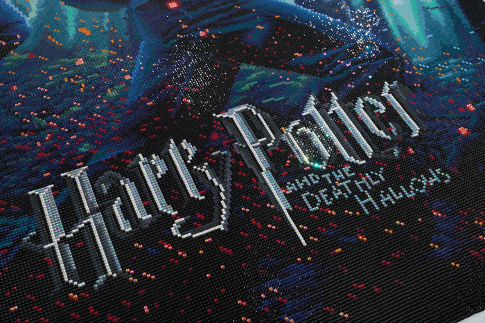 Diamond Painting Harry Potter and the Deathly Hallows 26.4" x 39" (67cm x 99cm) / Square With 54 Colors Including 3 ABs and 2 Fairy Dust Diamonds / 106,793