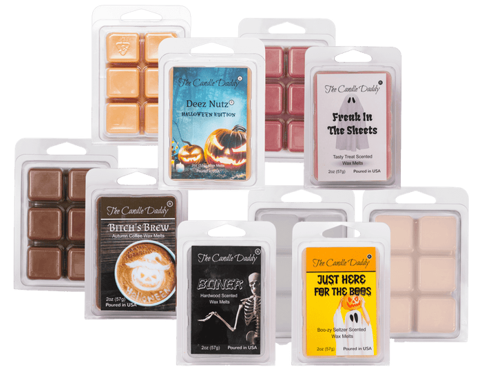 Haunted Halloween 5 Pack - 5 Amazing Halloween Themed Wax Melts - 30 Total Cubes - 10 Total Ounces - The Candle Daddy