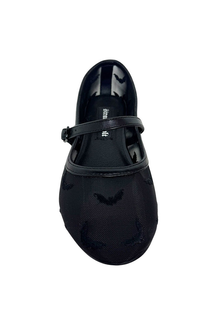womens mary janes shoes with bat pattern
