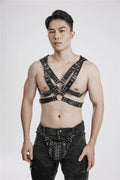 mens chest buckle harness