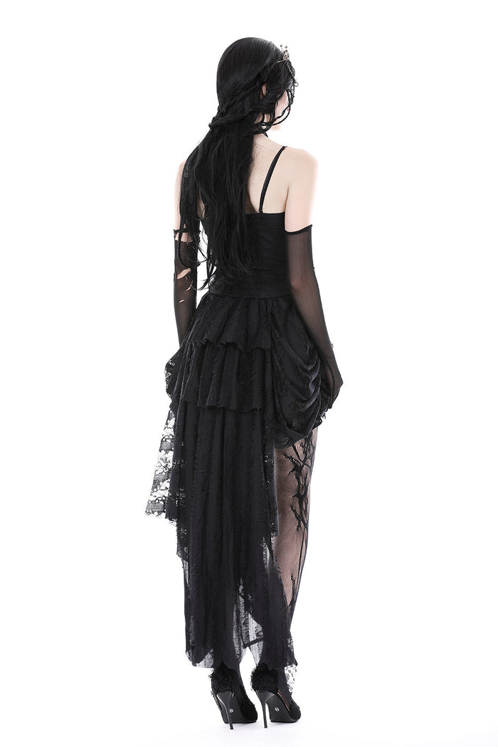 High Priestess High Low Skirt with Back Train - skirts - VampireFreaks - Dark In Love