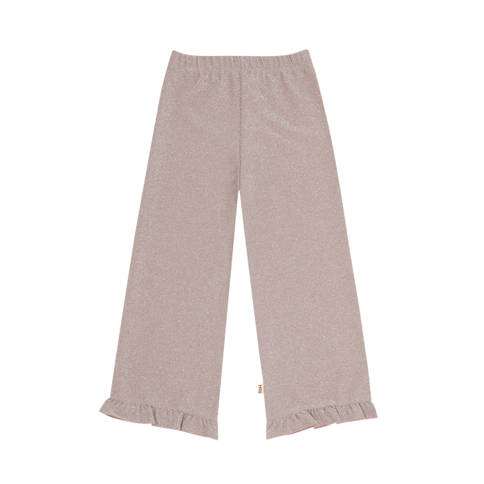 House of Jamie | Classic ruffled pants | Mauve rose (lurex)